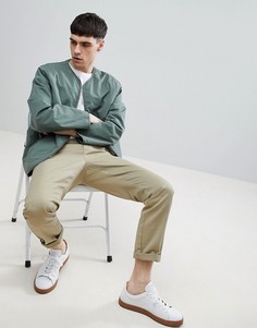 Куртка на подкладке из искуcственного меха Weekday Impasto-Зеленый