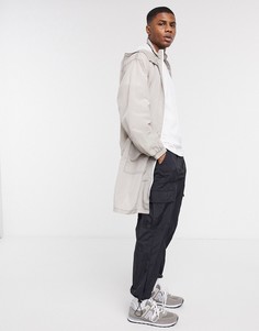Светло-серый легкий тренч ASOS DESIGN