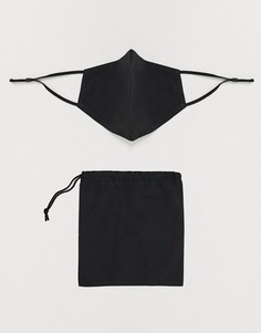 Черная маска для лица с чехлом ASOS DESIGN-Черный