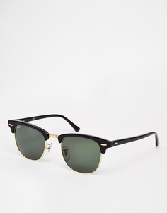 Солнцезащитные очки "клабмастер" Ray-Ban 0RB3016 W0365 49-Черный