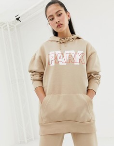 Худи бежевого цвета с логотипом Ivy Park-Бежевый
