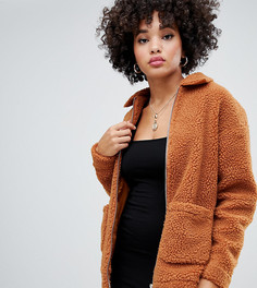 Куртка с искусственным мехом Missguided-Neutral
