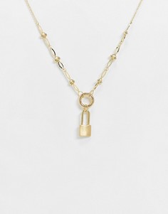 Золотистое ожерелье с подвеской Nylon-Золотой