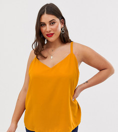 Свободный топ на бретелях ASOS DESIGN Curve - eco-Белый