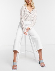 Белые джинсовые кюлоты French Connection-Белый