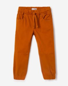 Светло-коричневые брюки-джоггеры для мальчика Gloria Jeans