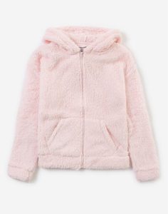 Розовая меховая куртка для девочки Gloria Jeans