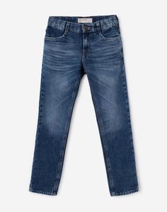 Зауженные джинсы Slim с потёртостями для мальчика Gloria Jeans