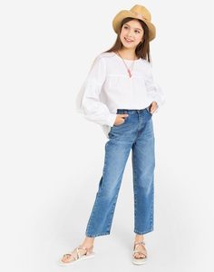 Прямые джинсы Straight для девочки Gloria Jeans