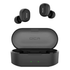 Гарнитура QCY T2S, Bluetooth, вкладыши, черный Noname