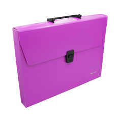 Упаковка портфелей SILWERHOF 322715-03, 1 отд., A4, пластик, розовый неон 14 шт./кор.