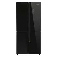 Холодильник ASCOLI ACDB 460, трехкамерный, черный
