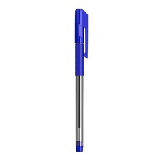 Ручка шариков. Deli Arrow EQ01630 прозрачный/синий d=0.7мм синие резин. манжета 12 шт./кор.