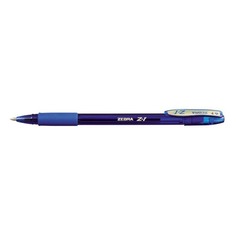 Ручка шариковая Zebra Z-1 COLOUR 0.7мм резин. манжета синий синие чернила 12 шт./кор. Зебра