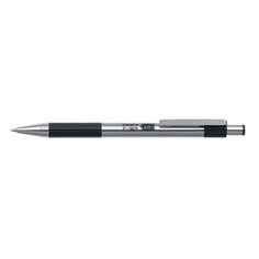 Ручка шариков. Zebra F-301 (EF301BK) черный d=0.7мм черные автоматическая сменный стержень линия 0.5 12 шт./кор. Зебра