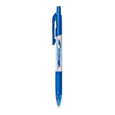 Ручка шариков. Deli X-tream EQ11-BL синий мет./синий d=0.7мм синие автоматическая резин. манжета 12 шт./кор.