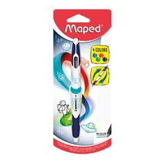 Ручка шариков. Maped TWIN TIP (229120) d=1мм блистер автоматическая обрез.корпус 4цв. двусторонняя 12 шт./кор.