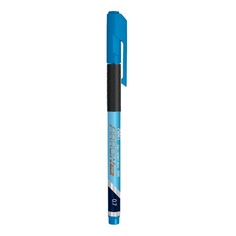 Ручка шариков. Deli Arrow EQ10-BL синий мет./синий d=0.7мм синие резин. манжета 12 шт./кор.