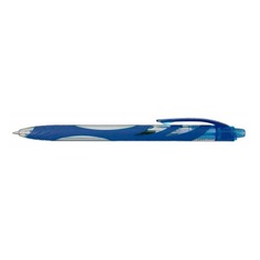 Ручка шариков. Zebra Ola (13942) синий d=1мм синие автоматическая сменный стержень линия 0.8мм резин 12 шт./кор. Зебра