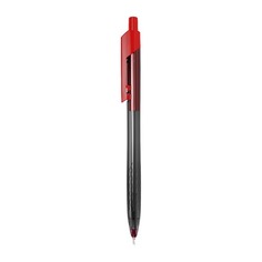 Ручка шариков. Deli Arrow EQ01340 прозрачный/красный d=0.7мм красные автоматическая 12 шт./кор.