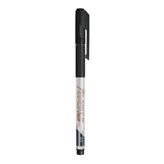 Ручка шариков. Deli Arrow EQ10-BK серый мет./черный d=0.7мм черные резин. манжета 12 шт./кор.