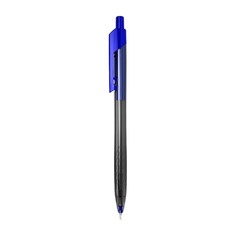 Ручка шариков. Deli Arrow EQ01330 прозрачный/синий d=0.7мм синие автоматическая 12 шт./кор.