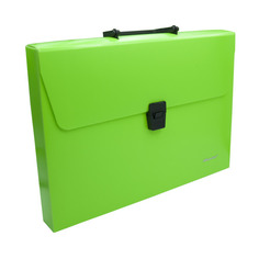 Упаковка портфелей SILWERHOF 322715-01, 1 отд., A4, пластик, зеленый неон 14 шт./кор.
