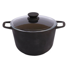 Кастрюля БИОЛ 0203С, 3л, с крышкой, черный