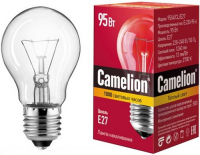 Лампа накаливания Camelion 95/A/CL/E27
