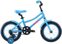 Велосипед детский Stark Foxy 14 Girl 2020, бирюзовый/розовый (H000016495)