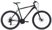 Горный велосипед Stark Hunter 27.2 D 18"/2020, черный/серый/красный (H000015949)