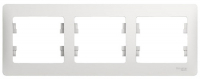 Рамка тройная Schneider Electric GSL000103 Glossa, белая (275129)