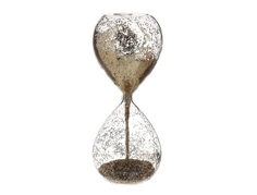 Декор настольный песочные часы borum (to4rooms) золотой 10x20x10 см.