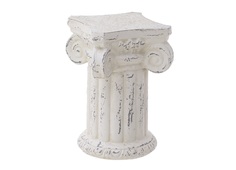 Декор настольный подставка под кашпо letter (to4rooms) белый 19x29x19 см.