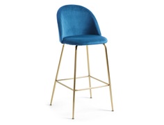 Барный стул mystere (la forma) синий 47.0x108.0x42.0 см.