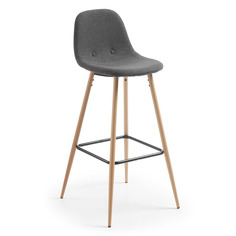 Барный стул nilson (la forma) серый 47x101x48 см.