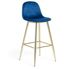 Барный стул nilson (la forma) синий 47x101x48 см.