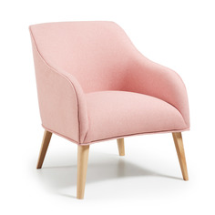 Кресло lobby (la forma) розовый 65x80x75 см.