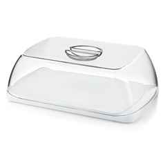 Блюдо для сыра с крышкой forme casa (guzzini) белый 30x10x18 см.