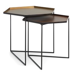 Набор столиков vertig (2 шт) (la forma) черный 57x47x57 см.