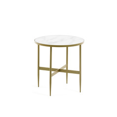 Приставной столик elisenda (la forma) золотой 49 см.