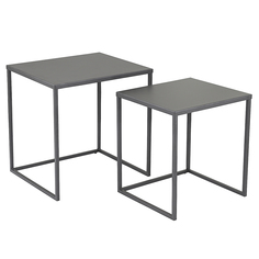 Набор кофейных столиков velluto 2 шт. (bergenson bjorn) серый 37.0x45.0x45.0 см.