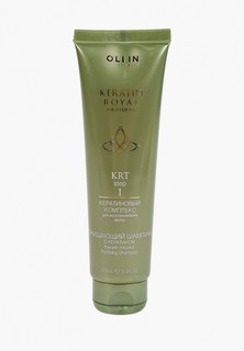 Шампунь Ollin KERATIN ROYAL TREATMENT для очищения волос с кератином Step 1, 100 мл