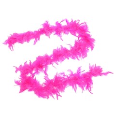 Карнавальный шарф-перо, 180 см, цвет розовый Страна Карнавалия