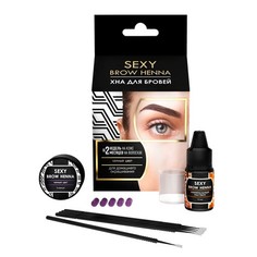 Innovator Cosmetics, Набор «Sexy Brow Henna», черная хна