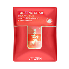 VENZEN, Маска для лица Ginseng Snail, 30 г