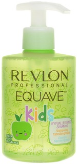 Domix, Шампунь для детей 2 в 1 с ароматом зеленого яблока Shampoo Kids Equave, 300 мл Revlon