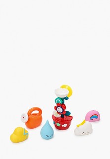 Набор игрушек для купания ЯиГрушка "В саду", лейка + мельница-цветок + 4 фигурки