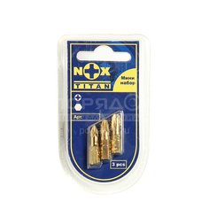 Набор бит Nox Titan 556612 Pz 2, 25 мм, 3 шт