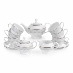 Сервиз чайный из фарфора, 15 предметов, Миркл ПС0014-04